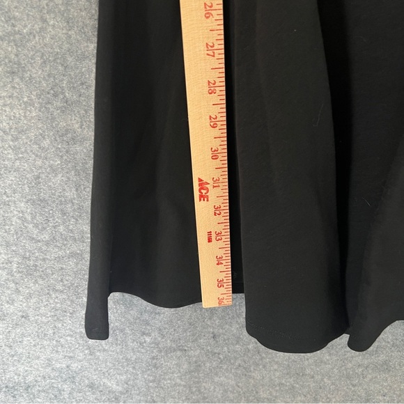 KATE YOUNG Black Ponte Cutout Back Fit & Flare Dress LBD Size 6 NWT - Picture 12 of 14